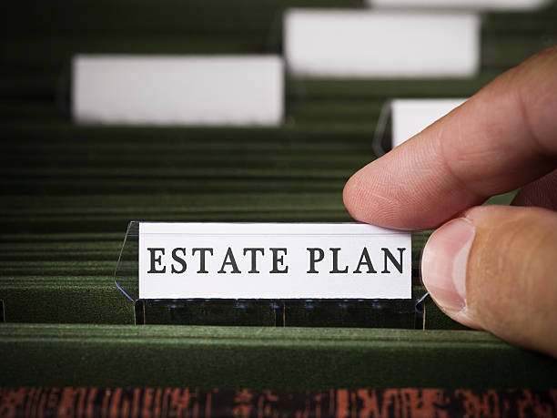 Office file folder in a business.  Legal will for inheritance